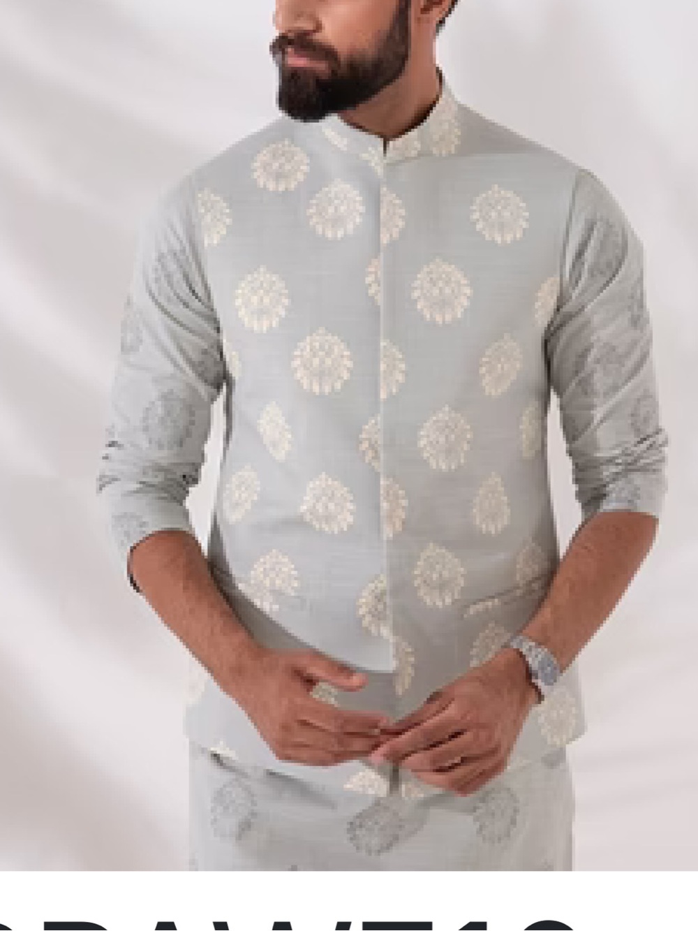 Mens Kurta- Waist Coat & pants trouser by Republic Omar Farooq - Pakistan